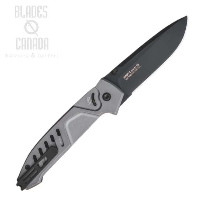 Extrema Ratio MF1 Evo D Folding Knife, N690 Black, Aluminum Tactical Grey
